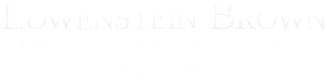 Lowenstein Brown APLC San Diego Divorce Lawyers